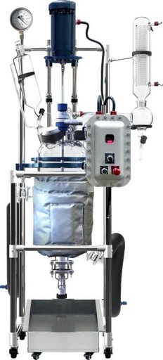 [R10ex] Glass Reactor 10L Jacket w/ Explosion-Proof Motor & Controller 220V